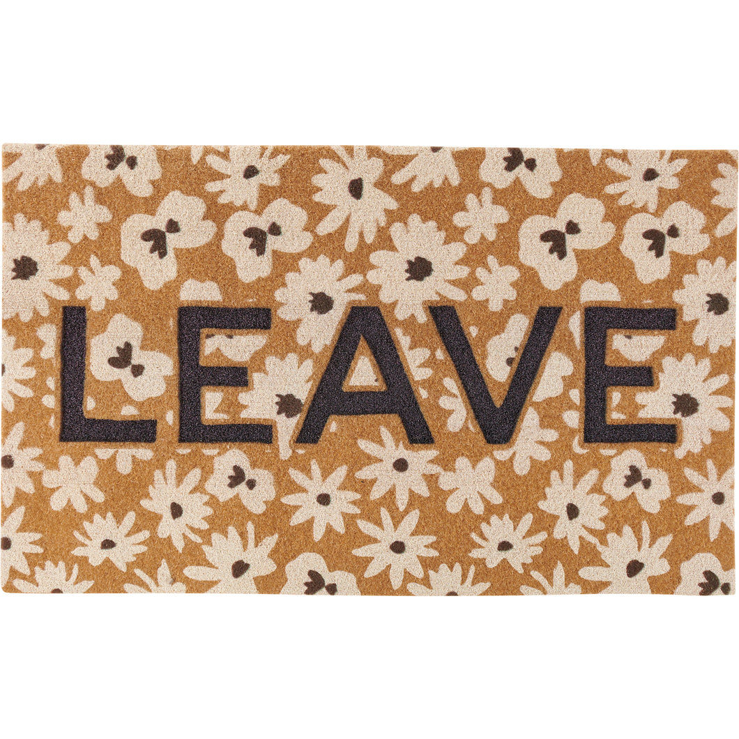 Floral Leave Entry Doormat Rug
