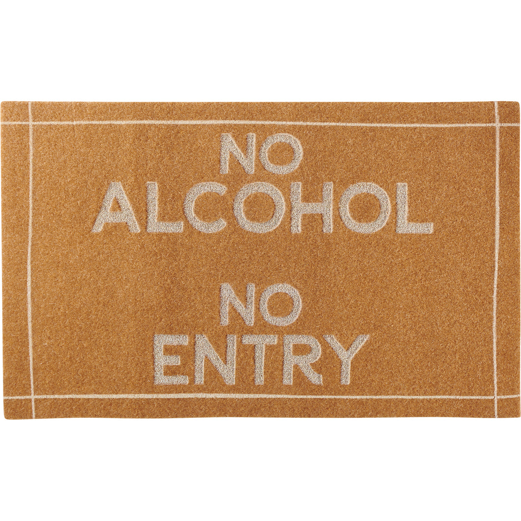 No Alcohol No Entry Rug