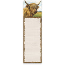 Load image into Gallery viewer, Highland Cow List Pad