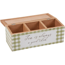 Load image into Gallery viewer, Tea Bag Chest Box with Interior Dividers