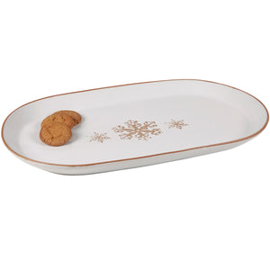 Snowflake Oval Platter