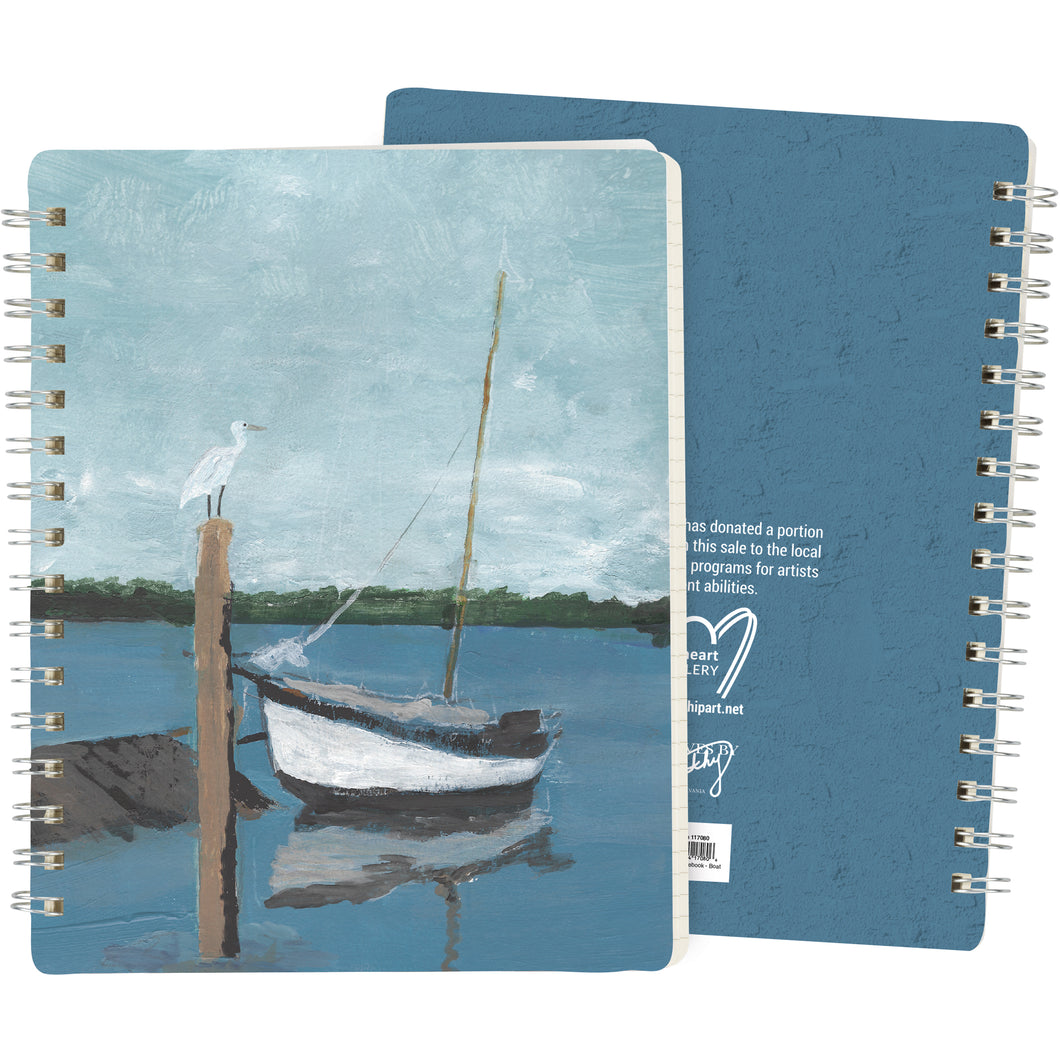 Boat Spiral Notebook
