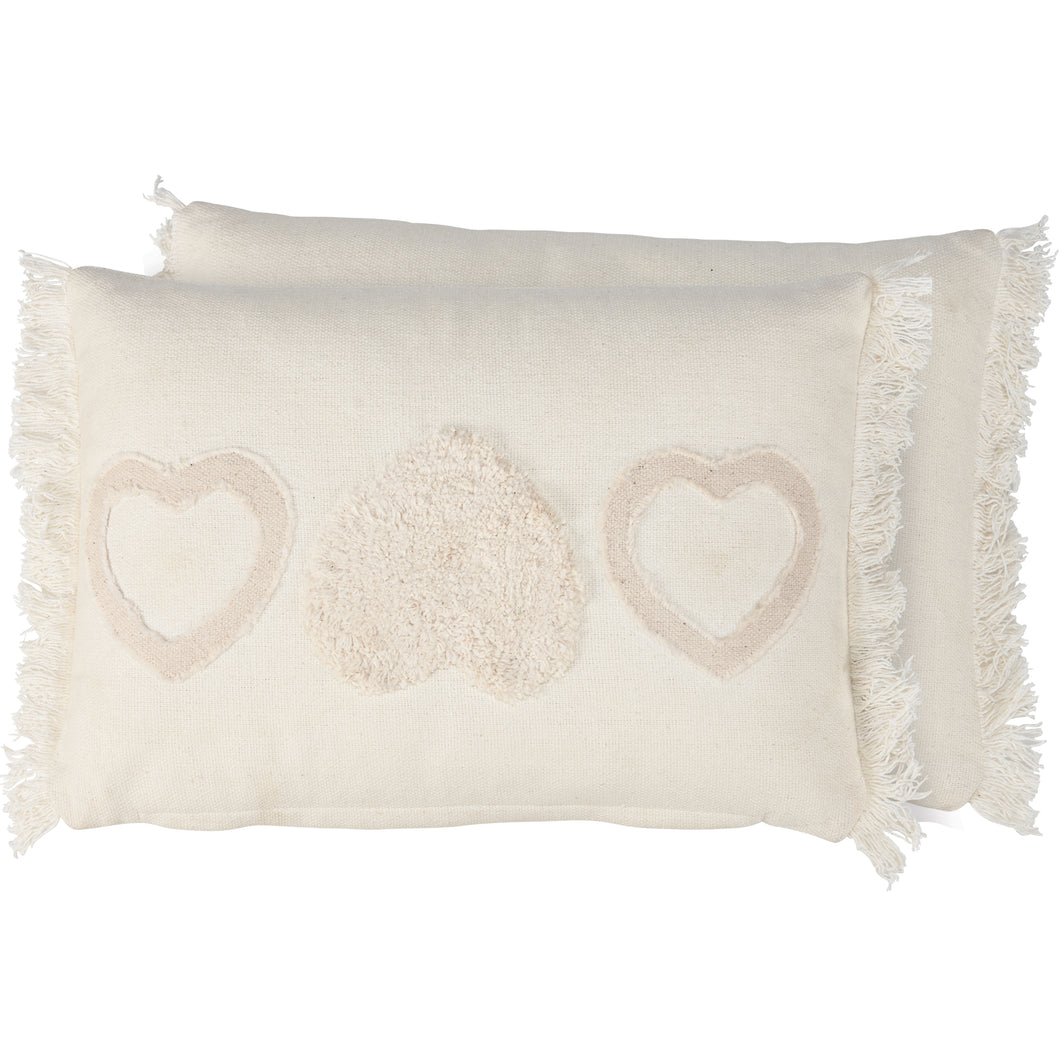 Textured Heart Pillow