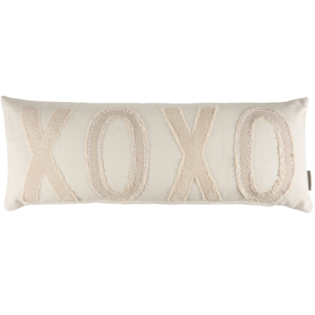 White XOXO Love Pillow