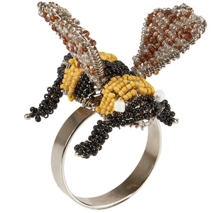 Beaded Bee Napkin Ring