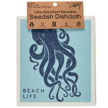 Load image into Gallery viewer, Sea Creatures Swedish Dishcloth Set