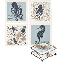 Load image into Gallery viewer, Sea Creatures Coaster Set