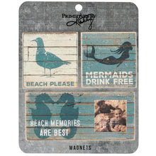 Load image into Gallery viewer, Beach Photo Magnet Set