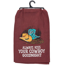 Load image into Gallery viewer, Kiss Your Cowboy Kitchen Towel