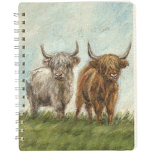 Load image into Gallery viewer, Highland Cows Spiral Notebook