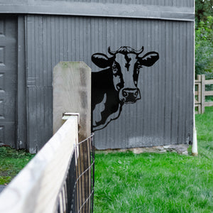 Cow Metal Outdoor Art