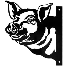Load image into Gallery viewer, Pig Metal Outdoor Art