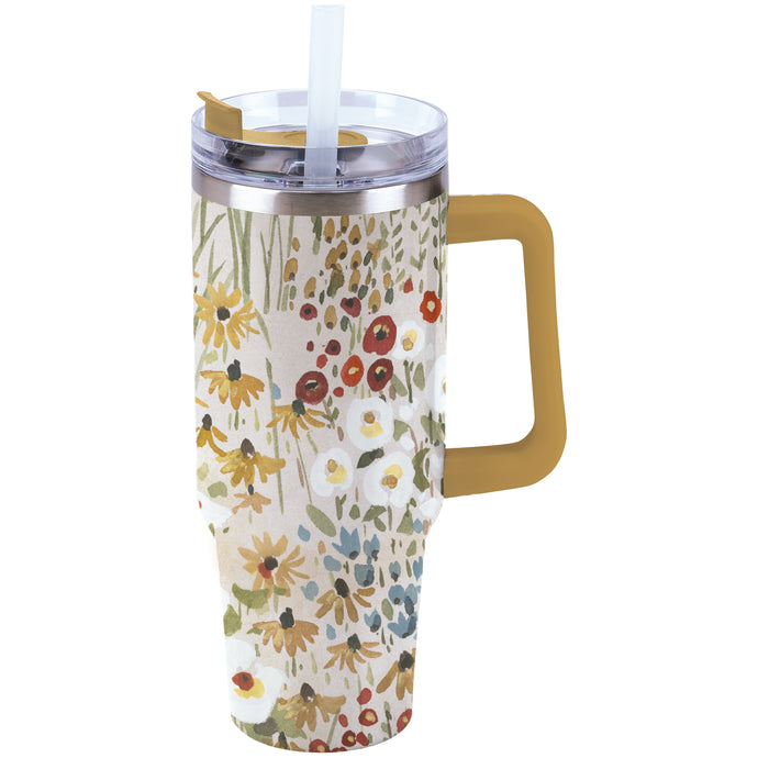 Fall Florals Travel Mug***Available in June***