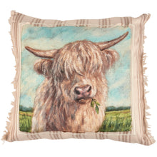 Load image into Gallery viewer, White Highland Cow Pillow
