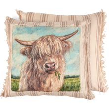 Load image into Gallery viewer, White Highland Cow Pillow