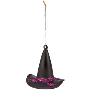 Glass Witch's Hat Ornament