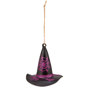 Glass Witch's Hat Ornament