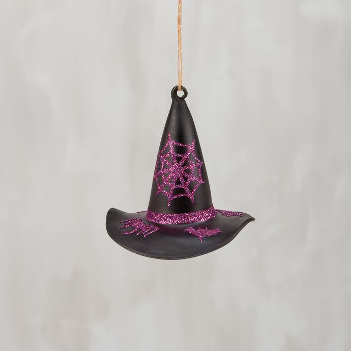 Glass Witch's Hat Ornament