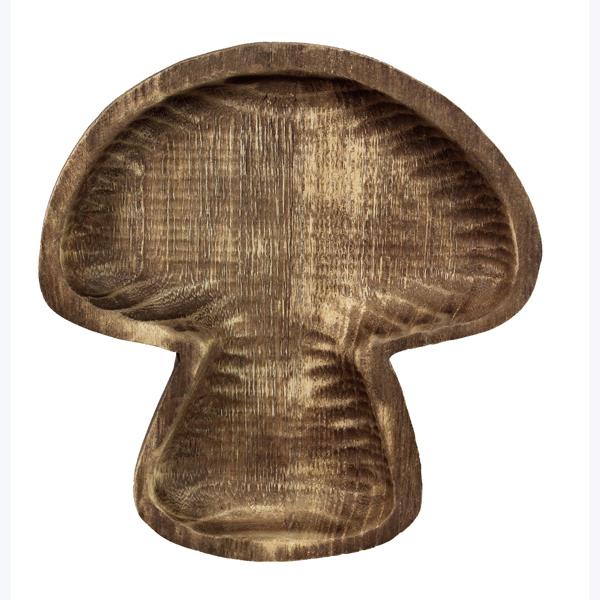 Brown Wood Mushroom Trinket Dish