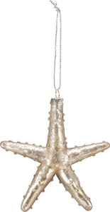 Starfish Glass Ornament