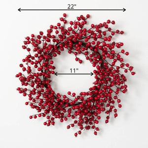 Red Berry Weatherproof Wreath