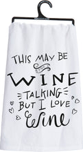 Load image into Gallery viewer, I Love Wine Kitchen Towel