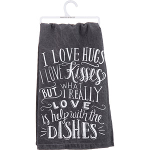 Really Love Help With The Dishes Kitchen Towel