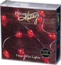 Load image into Gallery viewer, Red Heart Shaped String Light Set