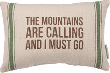 Load image into Gallery viewer, Mountains Calling Pillow