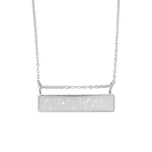 Load image into Gallery viewer, Engravable Bar Nameplate Necklace