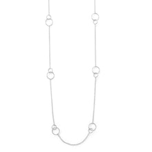 Load image into Gallery viewer, Double Link Circle Necklace