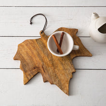 Load image into Gallery viewer, Maple Leaf Wood Cheese Board