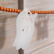 Load image into Gallery viewer, Orange and White Ghost Metal Garland