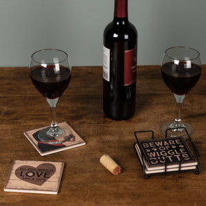 All You Need Is Love And A Dog Coaster Set