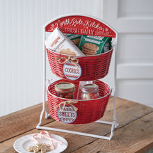 Load image into Gallery viewer, North Pole Kitchen Two-Tier Basket