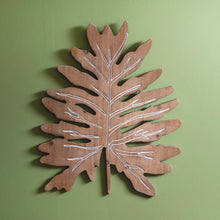 Load image into Gallery viewer, Split Leaf Philodendron Wood Wall Hanging
