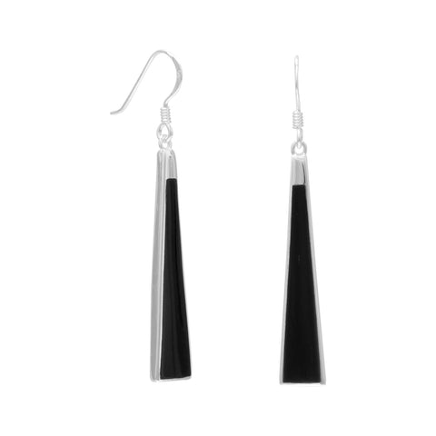 Black Onyx Triangle Earrings SoMag2