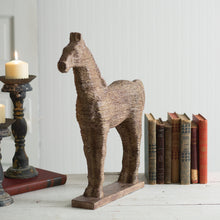 Load image into Gallery viewer, Distressed Horse Tabletop Statue