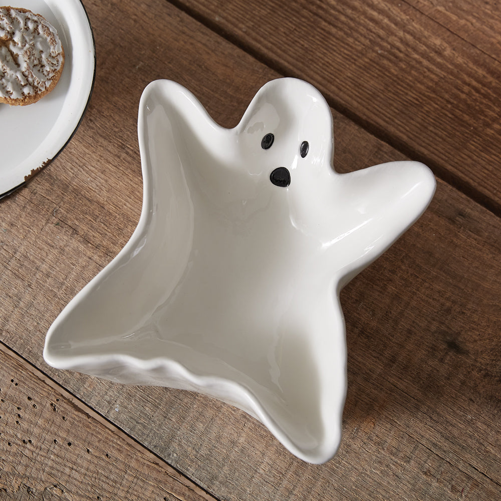White Porcelain Ghost Candy Dish