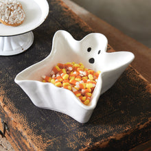 Load image into Gallery viewer, White Porcelain Ghost Candy Dish