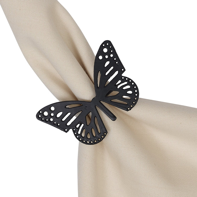 Butterfly Napkin Ring Set