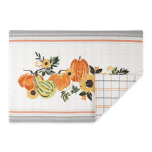 Load image into Gallery viewer, Fall Sqaush Embellished Placemat Set