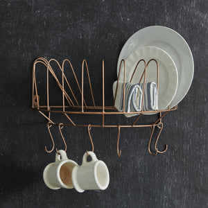 Hanging Plate and Cup Rack