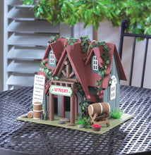 Load image into Gallery viewer, Winery Cabin Wooden Folk Birdhouse