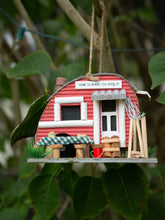 Load image into Gallery viewer, Red Camper Wooden Folk Birdhouse