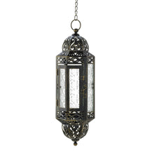 Load image into Gallery viewer, Victorian Metal Lantern Candle Holder