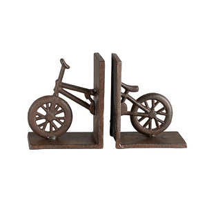Brown Bicycle Iron Bookends