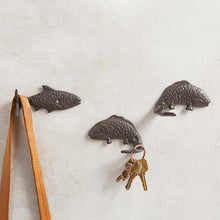 Load image into Gallery viewer, Cast Iron Fish Towel Holder Set