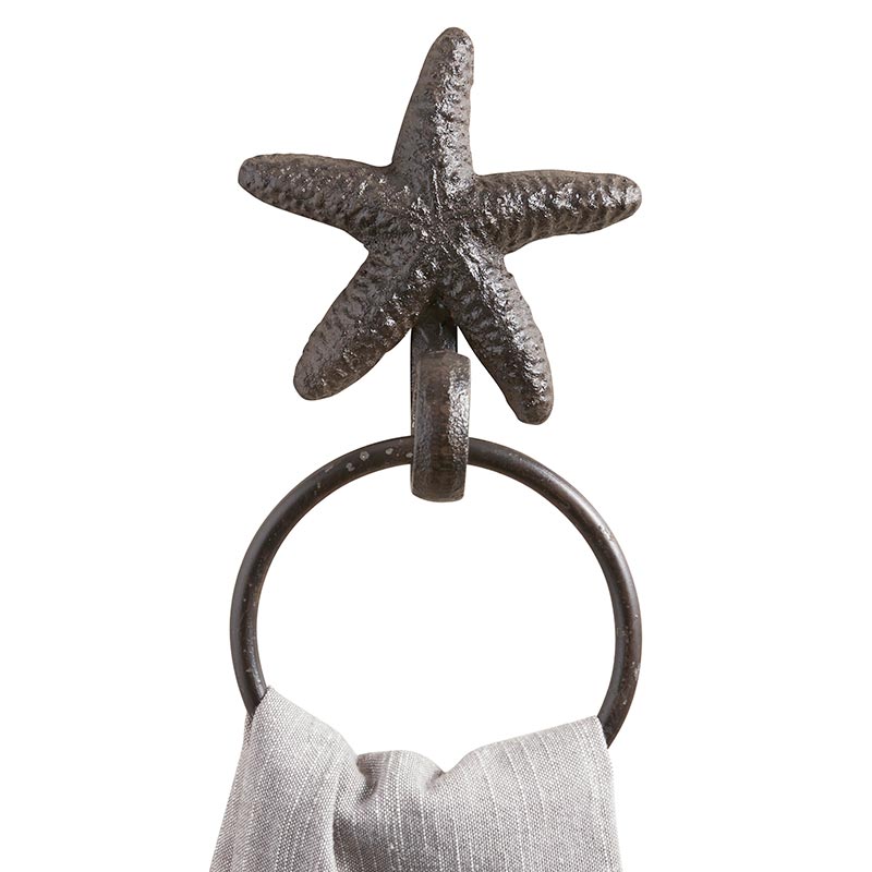 Cast Iron Starfish Towel Holder