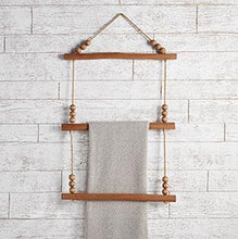 Load image into Gallery viewer, Wooden Bead Towel Holder